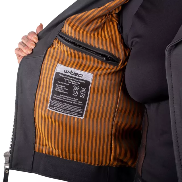 W-TEC Brinea Damen Motorrad Lederjacke