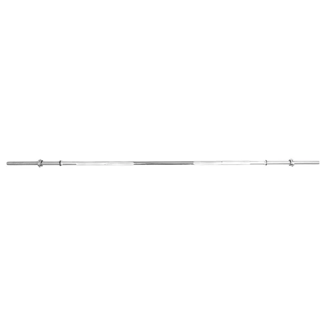 Hantelstange inSPORTline Welenorty gerade 220cm/30mm - mit Gewinde und Klemmen
