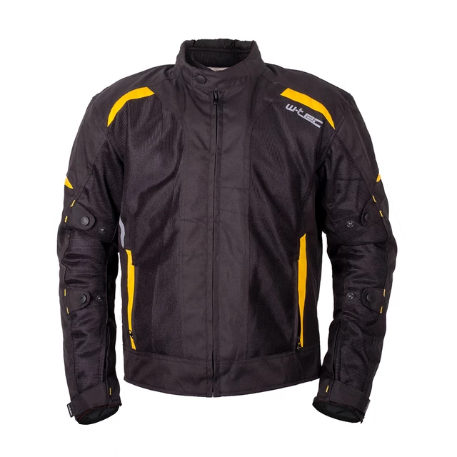 W-TEC Tosheck Herren Sommer Moto Jacke - schwarz-gelb - schwarz-gelb