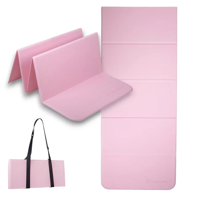 Faltbare Trainingsmatte inSPORTline Lantemi 145 x 61 x 1 cm - rosa