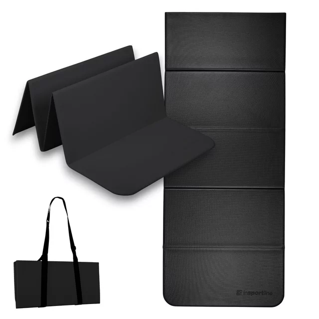 Faltbare Trainingsmatte inSPORTline Lantemi 145 x 61 x 1 cm - dunkelgrau