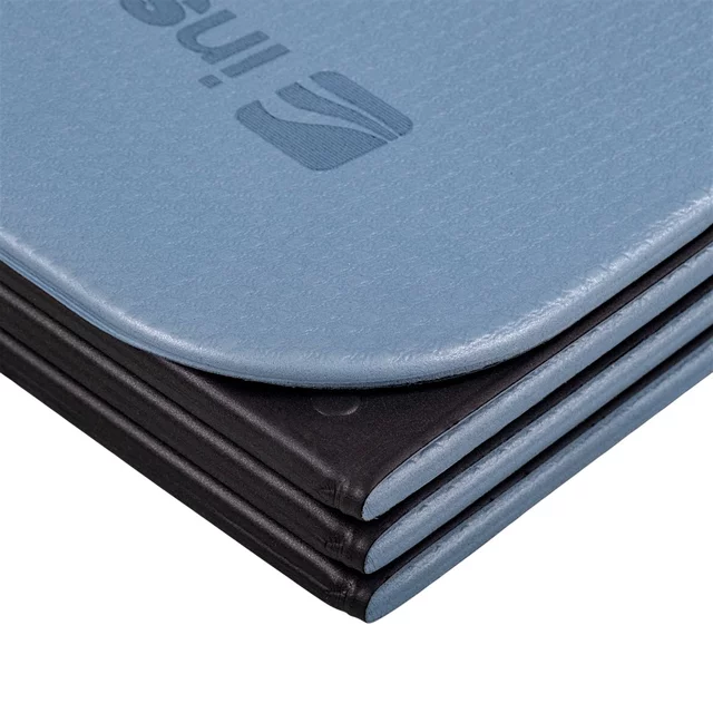 Skládací podložka na cvičení inSPORTline Misette 180x61x0,8 cm - blau-schwarz