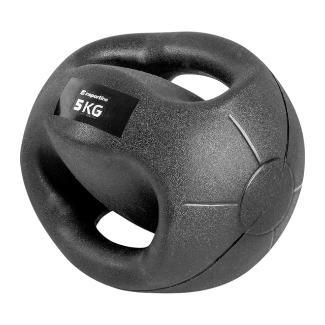inSPORTline Grab Me 5 kg Medizinball mit Griffen