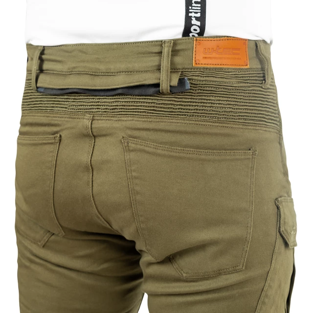 W-TEC Herren Cargotic Motorradhosen - olivgrün