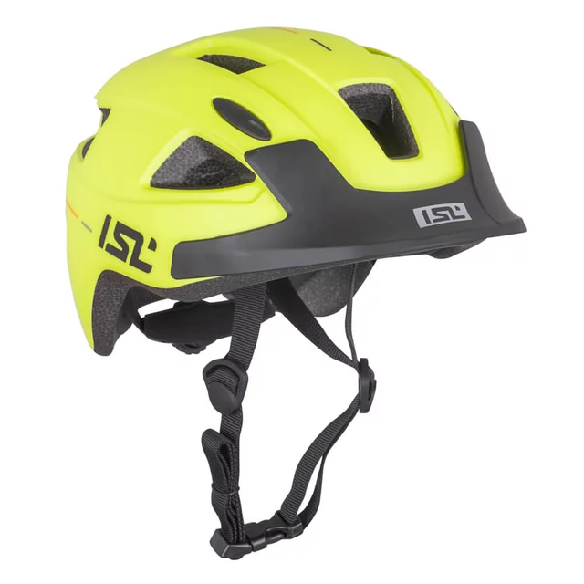 Kinder-Fahrradhelm mit LED-Licht ISL Lumiro - Blush Pink - Neon Yellow