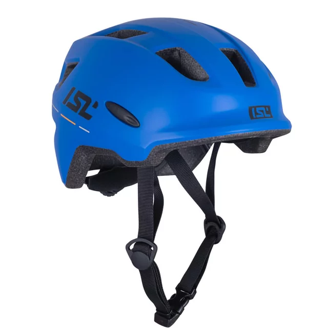 Kinder-Fahrradhelm mit LED-Licht ISL Lumitto - Pearl Weiss - Racer Blue
