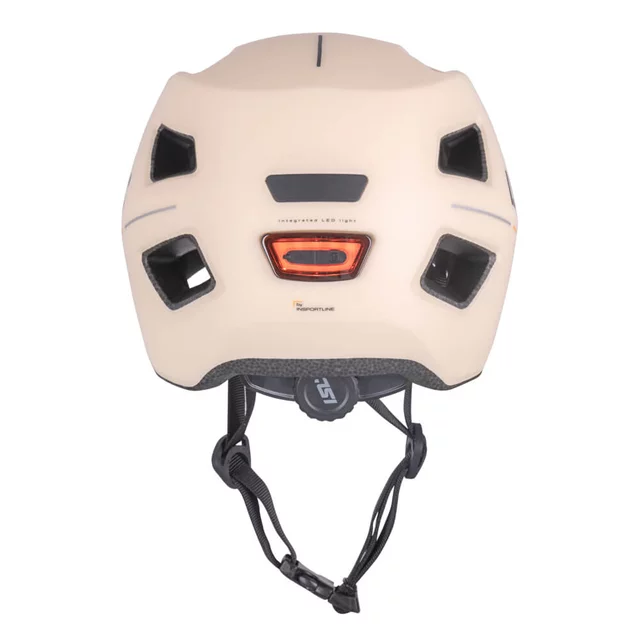 Kinder-Fahrradhelm mit LED-Licht ISL Lumitto - Pearl Weiss