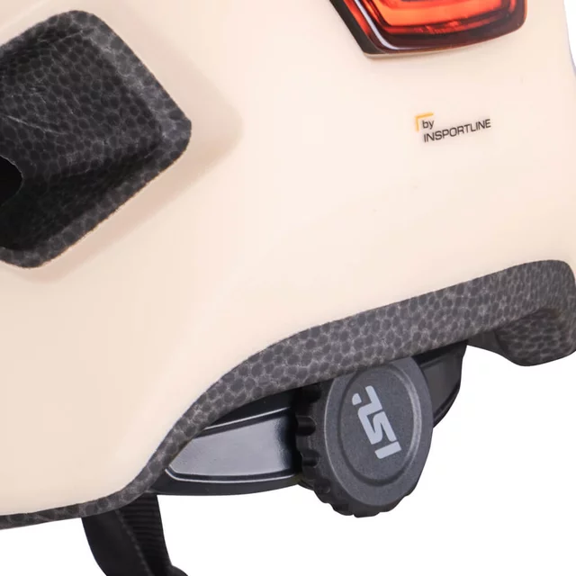 Kinder-Fahrradhelm mit LED-Licht ISL Lumitto - Pearl Weiss