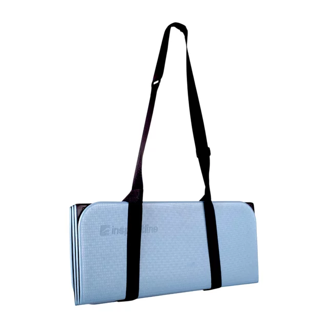 Skládací podložka na cvičení inSPORTline Misette 180x61x0,8 cm - blau-schwarz