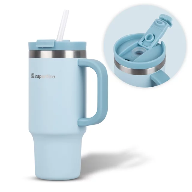 Thermobecher inSPORTline Natticino 470 ml - blau
