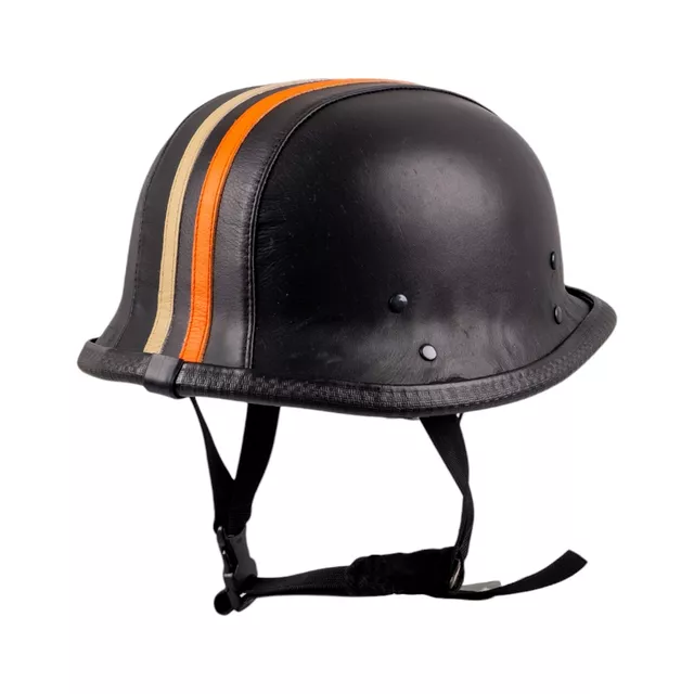 Retro offener Motorradhelm Sodager Stripes