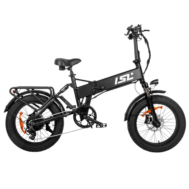 Klappbares Elektro-Fatbike inSPORTline ISL Baxom 20" - schwarz