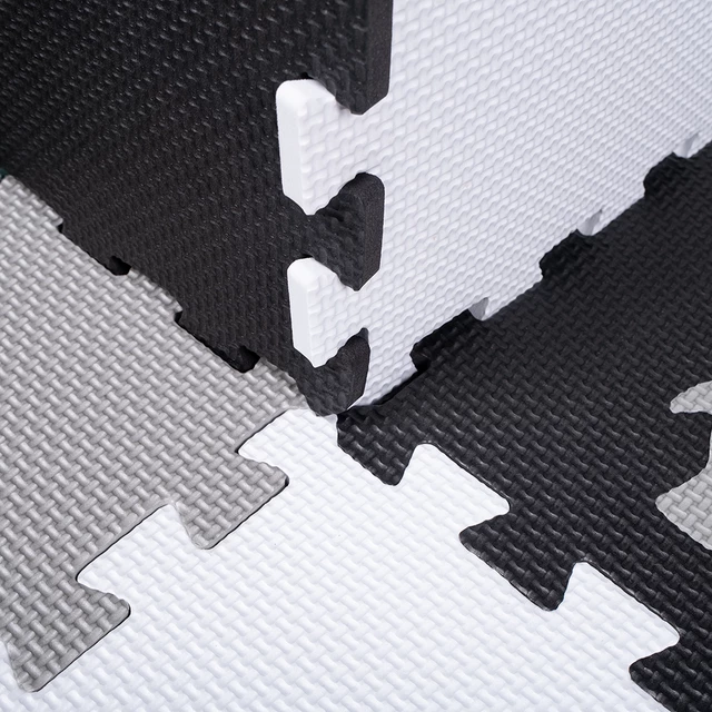 Schaumstoffpuzzle mit Laufstall inSPORTline Trastino 30,5x30,5x1 cm, 36Stück