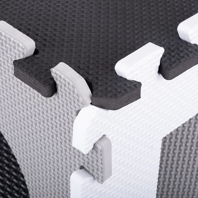 Schaumstoffpuzzle mit Laufstall inSPORTline Trastino 30,5x30,5x1 cm, 36Stück