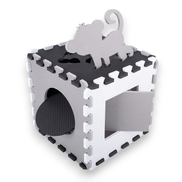 Schaumstoffpuzzle mit Laufstall inSPORTline Trastino 30,5x30,5x1 cm, 36Stück