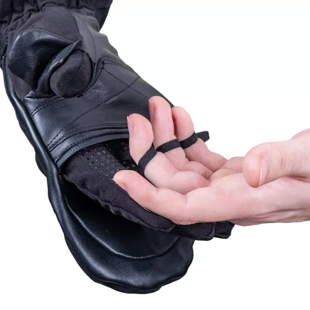 W-TEC HEATflip 2in1 2x2000 mAh beheizte Handschuhe - schwarz