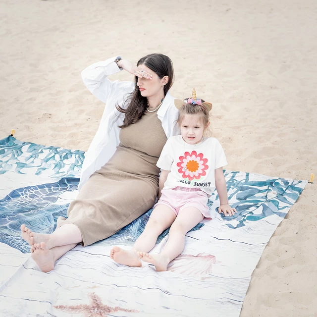 Picknickdecke inSPORTline Maritino 208x197 cm - želva