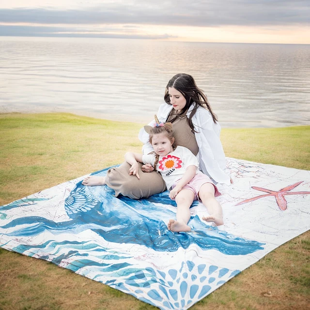 Picknickdecke inSPORTline Maritino 208x197 cm - želva