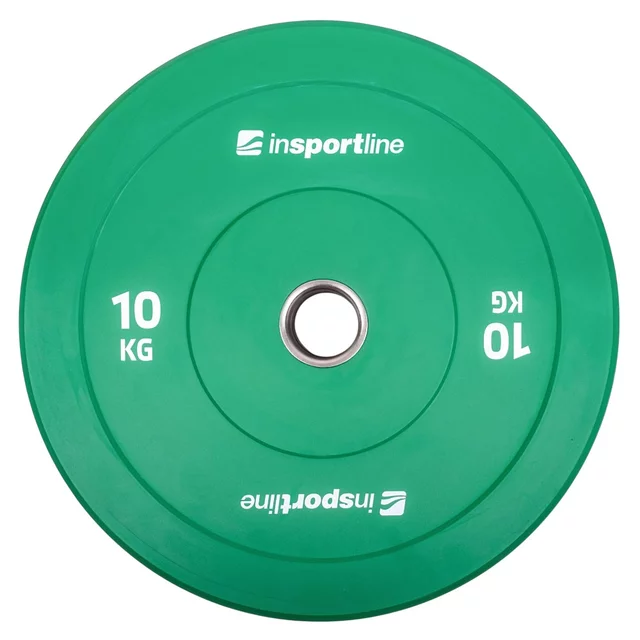 Set mit 2x5 Stück Gummischeiben inSPORTline Bumper Plate Go, 2 x 5–25 kg, 50 mm