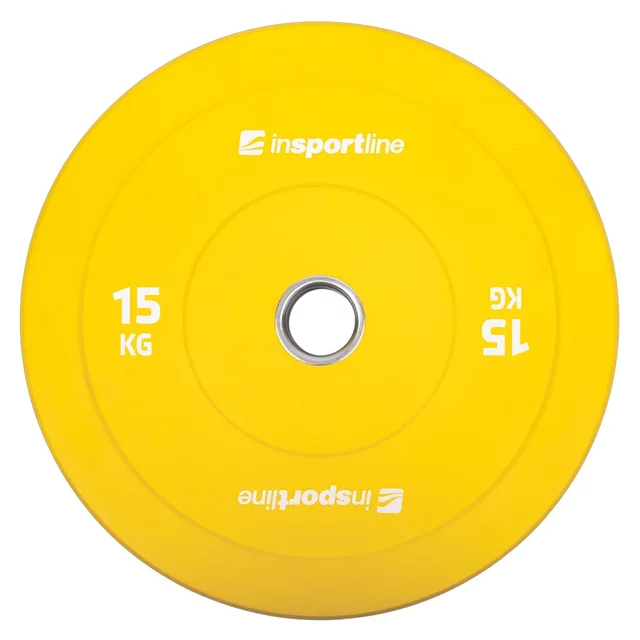 Set mit 2x5 Stück Gummischeiben inSPORTline Bumper Plate Go, 2 x 5–25 kg, 50 mm