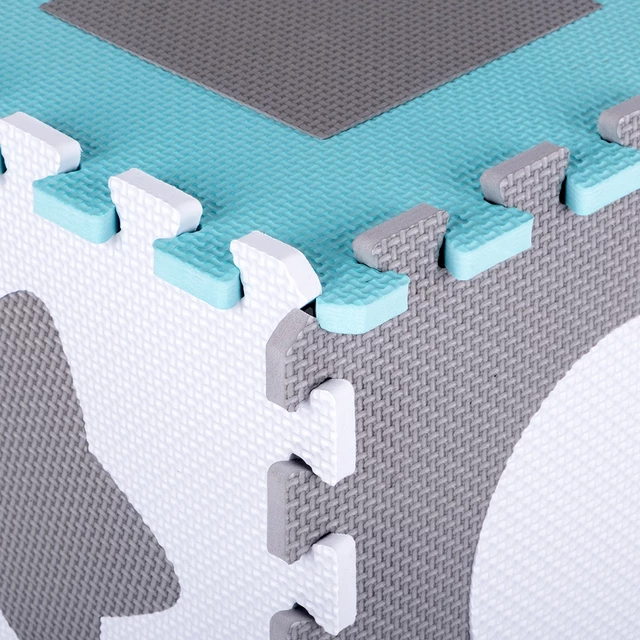 Schaumstoffpuzzle mit Laufstall inSPORTline Smarfino 30,5x30,5x1 cm, 36Stück