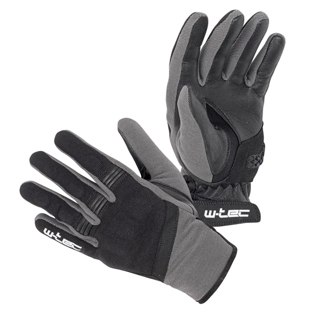 W-TEC Groniko Sommer-Motorradhandschuhe - grau-schwarz