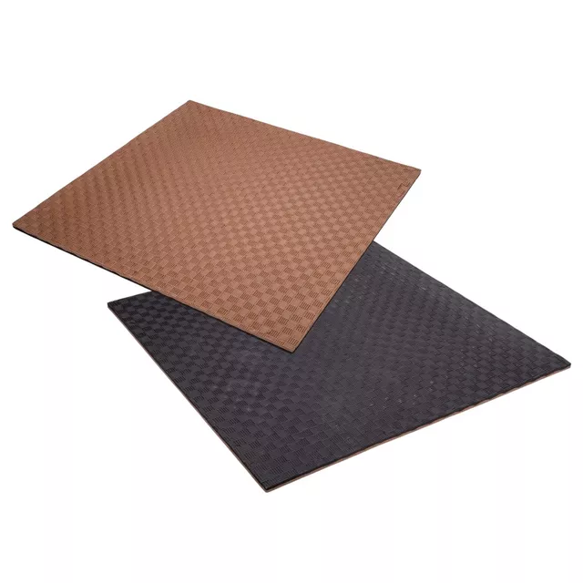 inSPORTline Sazegul 100x100x2 cm Puzzle Tatami-Matte - červeno-modrá, vzor 5 proužků