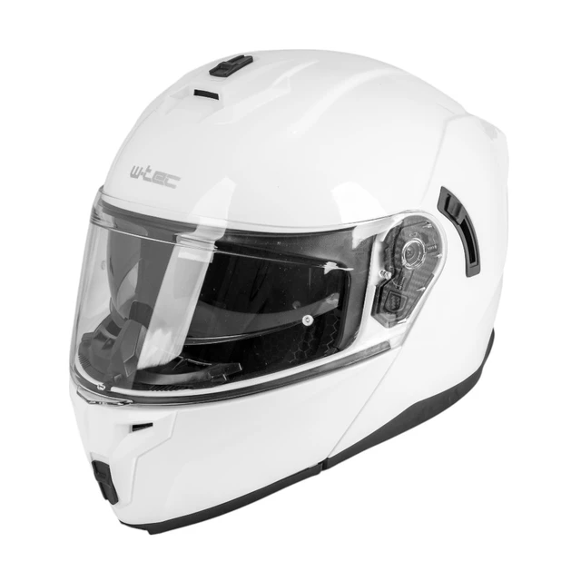 W-TEC Benidor Klapphelm - weiß glänzend