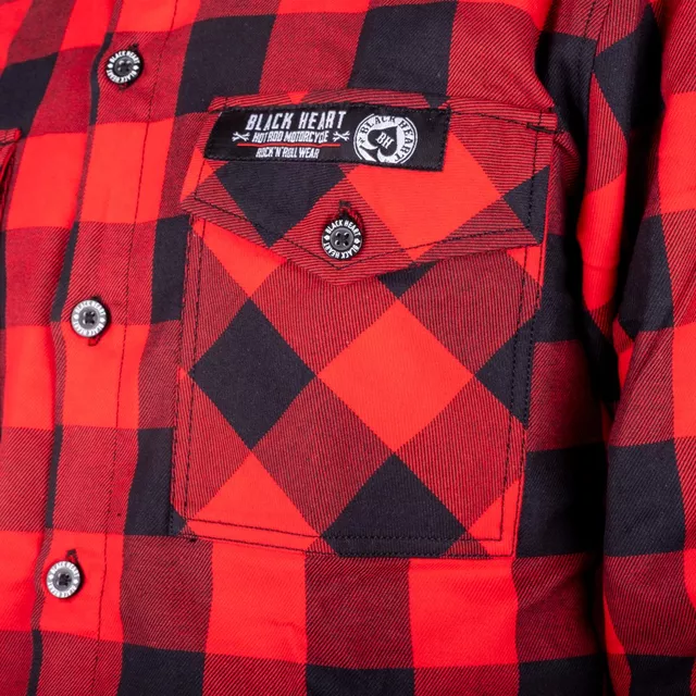 W-TEC Black Heart Respector II Hemd - černá s modrým pruhem