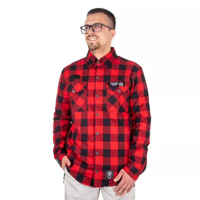 W-TEC Black Heart Respector II Hemd - černá s modrým pruhem