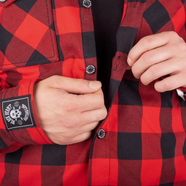 W-TEC Black Heart Respector II Hemd - černá s modrým pruhem