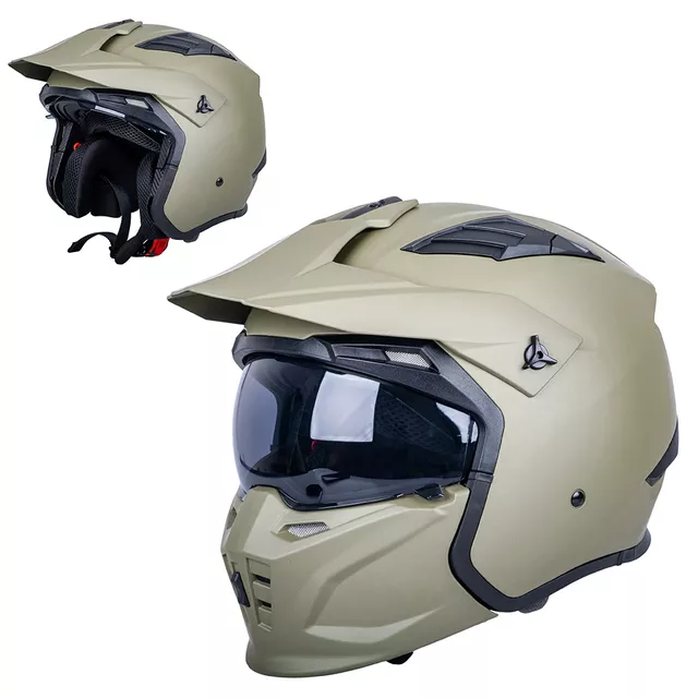 W-TEC Badalone Army Modular Helm - béžová matná - béžová matná