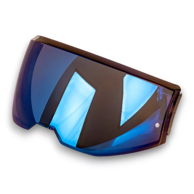 Ersatzvisier für den W-TEC Sabron-Helm - Reinklar - blau