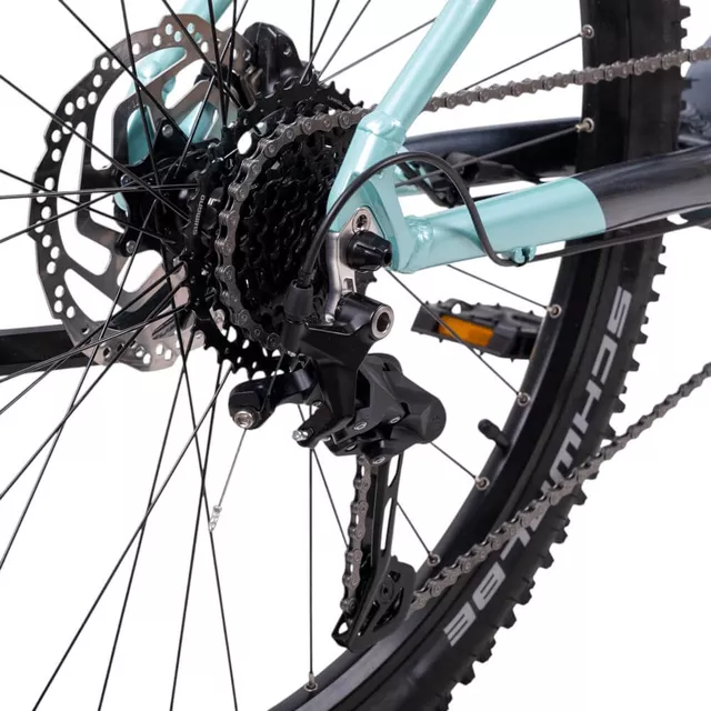 Damen E-Mountainbike inSPORTline ISL Asuki 630 Wh 27,5" - Modell 2025 - Aqua Blue