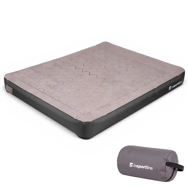 inSPORTline Valkon Duo Doppel-Luftmatratze 192 x 151 x 22 cm mit integrierter elektrischer Pumpe