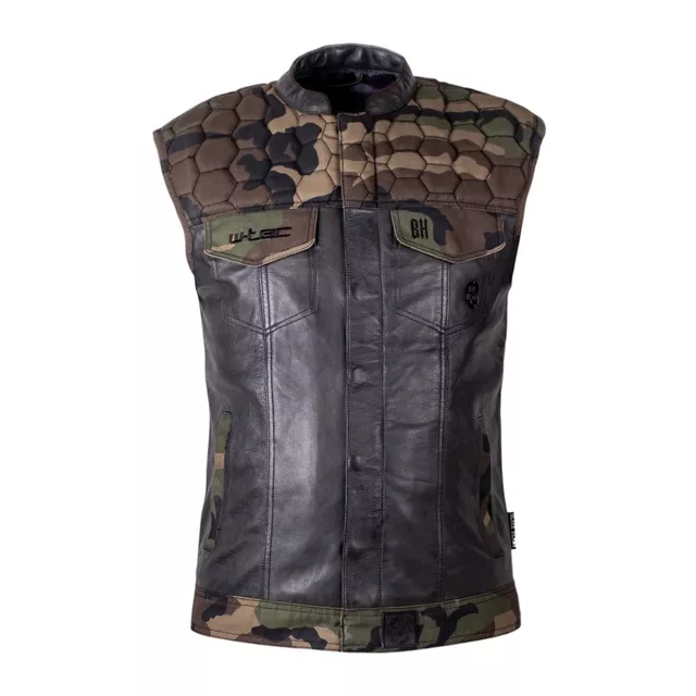 Motorradweste W-TEC Black Heart Regimento - tmavě šedá-kamufláž