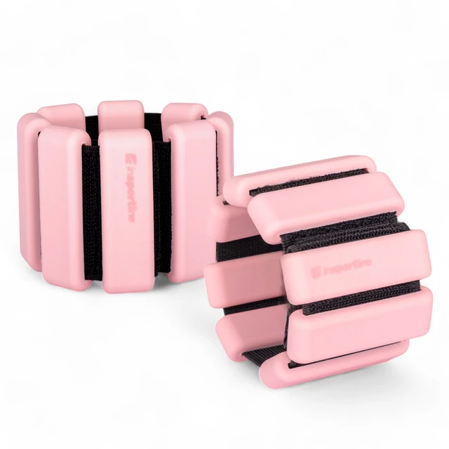 Fitnessgewichte für Knöchel und Handgelenk inSPORTline Brace 2x0,5 kg - schwarz - rosa
