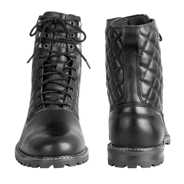 W-TEC Leocia Schwarz Damen-Moto-Stiefel - schwarz