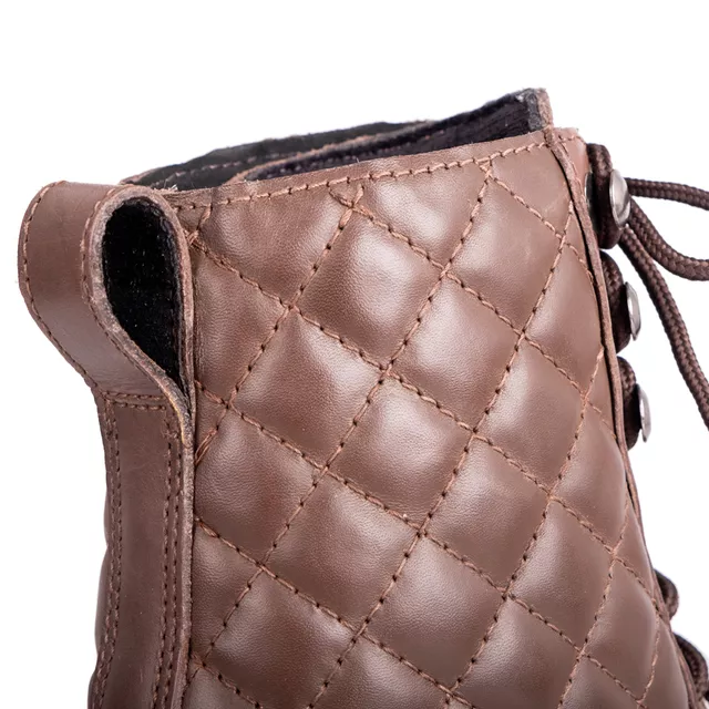 W-TEC Leocia Braun Damen-Moto-Stiefel - braun