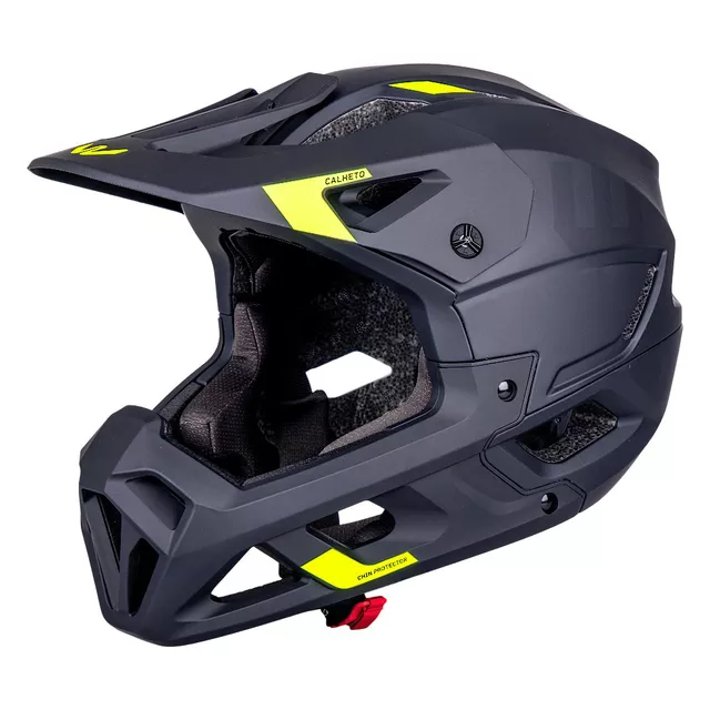 W-TEC Calheto Downhill-Helm - Black Neon