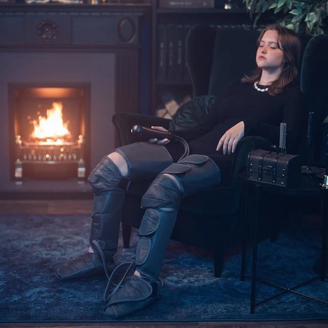 inSPORTline Beinhowair II Kompression Fußmassagegerät - grau