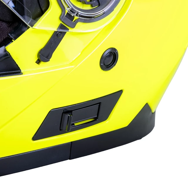 W-TEC Cullo aufklappbarer Motorradhelm - fluo gelb