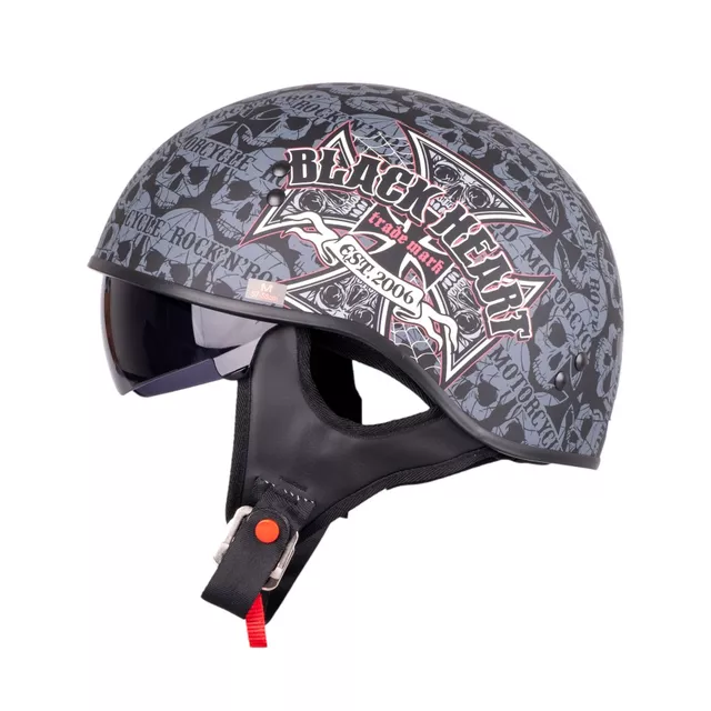 W-TEC Black Heart V535 Cross Skull Motorradhelm