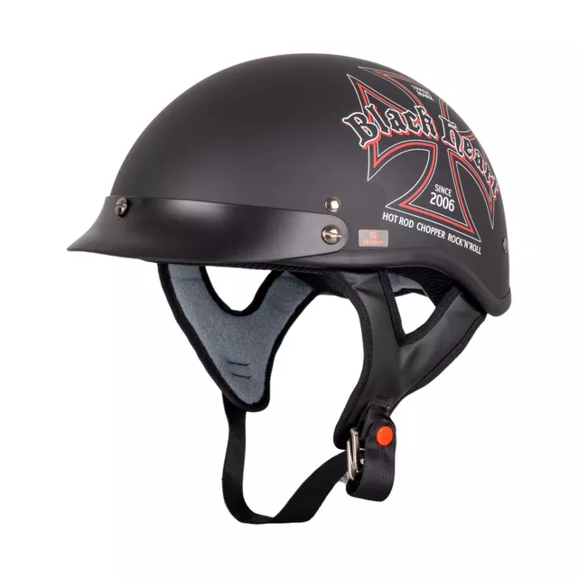 W-TEC Black Heart V531 Iron Cross Motorradhelm - schwarz - schwarz