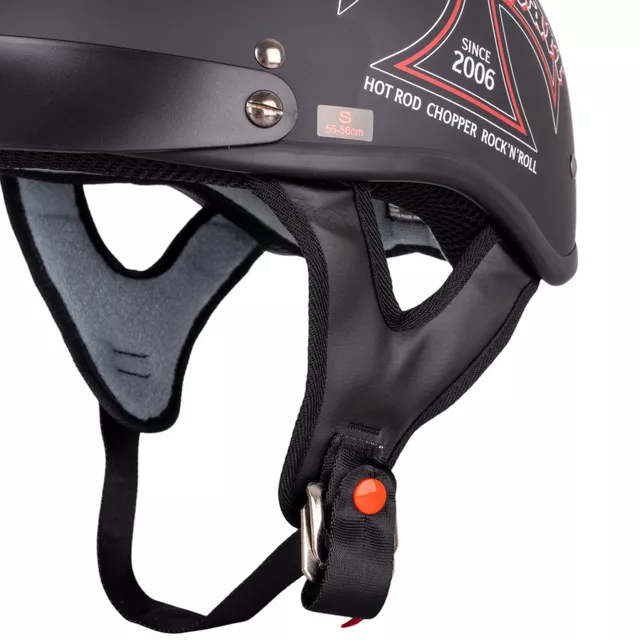 W-TEC Black Heart V531 Iron Cross Motorradhelm - schwarz