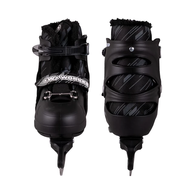 Winterschlittschuhe WORKER Niorto mit beheizten Einlegesohlen Karpatos - schwarz