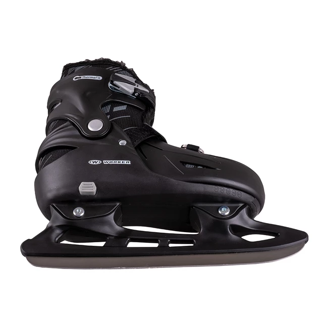 Winterschlittschuhe WORKER Niorto mit beheizten Einlegesohlen Karpatos - schwarz