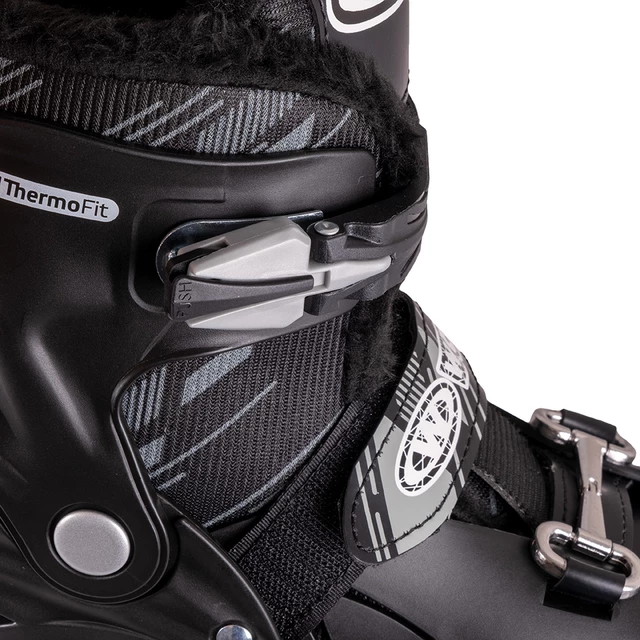 Winterschlittschuhe WORKER Niorto mit beheizten Einlegesohlen Karpatos - schwarz