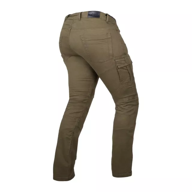 W-TEC Wallbridge Olive Moto Jeans - olivgrün