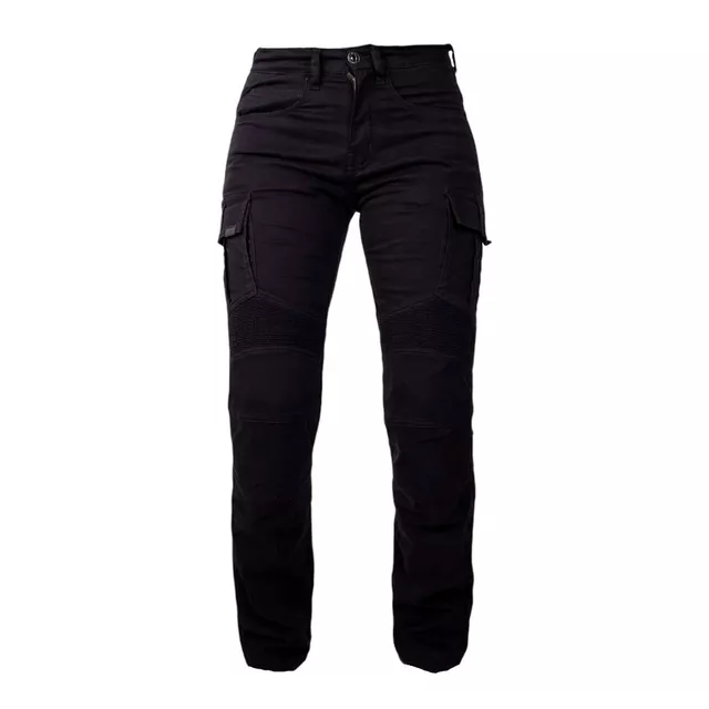 W-TEC Komehana Damen-Moto-Jeans - schwarz